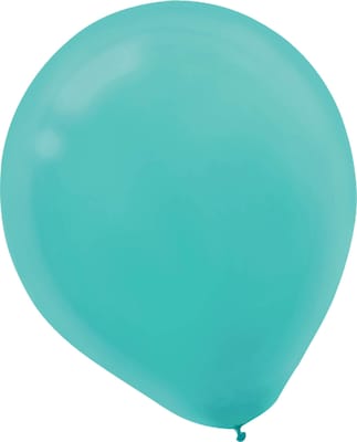 Amscan Solid Color Latex Balloons Packaged, 9, 18/Pack, Robins Egg Blue, 20 Per Pack (113255.121)