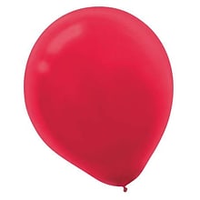 Amscan Solid Color Packaged Latex Balloons, 9, Apple Red, 18/Pack, 20 Per Pack (113255.4)