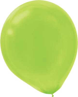 Amscan Solid Color Latex Balloons Packaged, 9, 18/Pack, Kiwi, 20 Per Pack (113255.53)