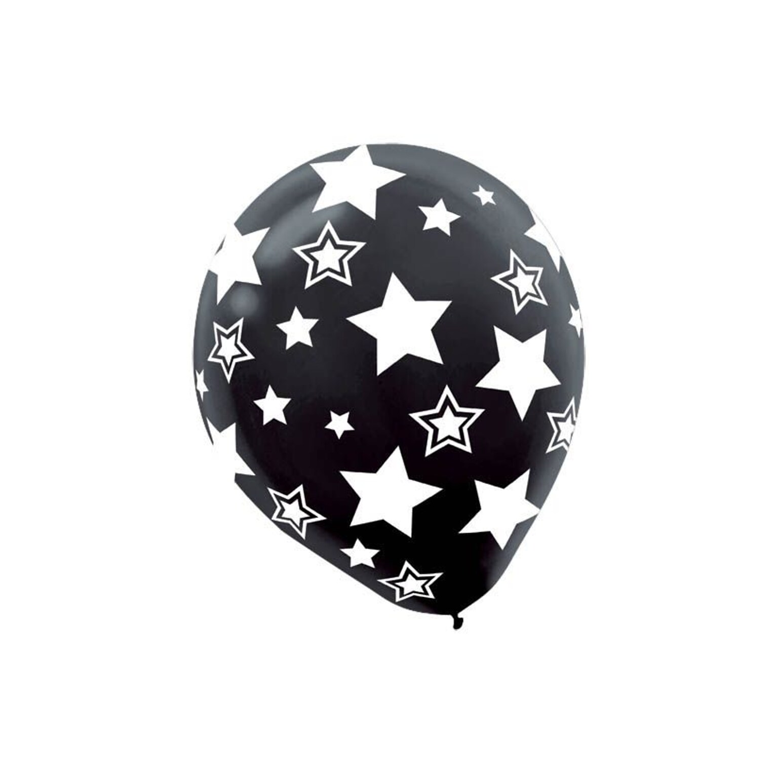 Amscan Stars Latex Balloons, 12, 3/Pack, Assorted, 20 Per Pack (115500)