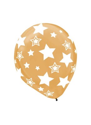 Amscan Stars Latex Balloons, 12'', 3/Pack, Assorted, 20 Per Pack (115500)