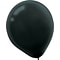Amscan Solid Color Packaged Latex Balloons, 5, Black, 6/Pack, 50 Per Pack (115920.1)