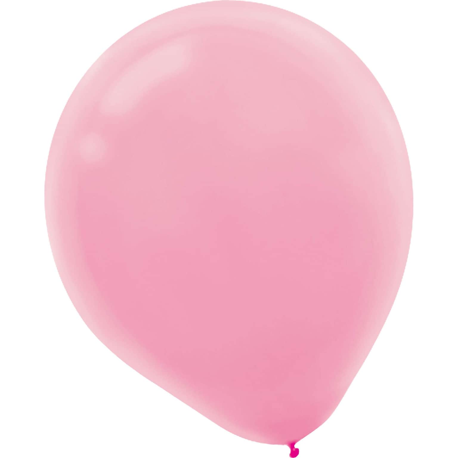 Amscan Solid Color Packaged Latex Balloons, 5, New Pink, 6/Pack, 50 Per Pack (115920.109)