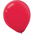 Amscan Solid Color Latex Balloons Packaged, 5, 6/Pack, Apple Red, 50 Per Pack (115920.4)