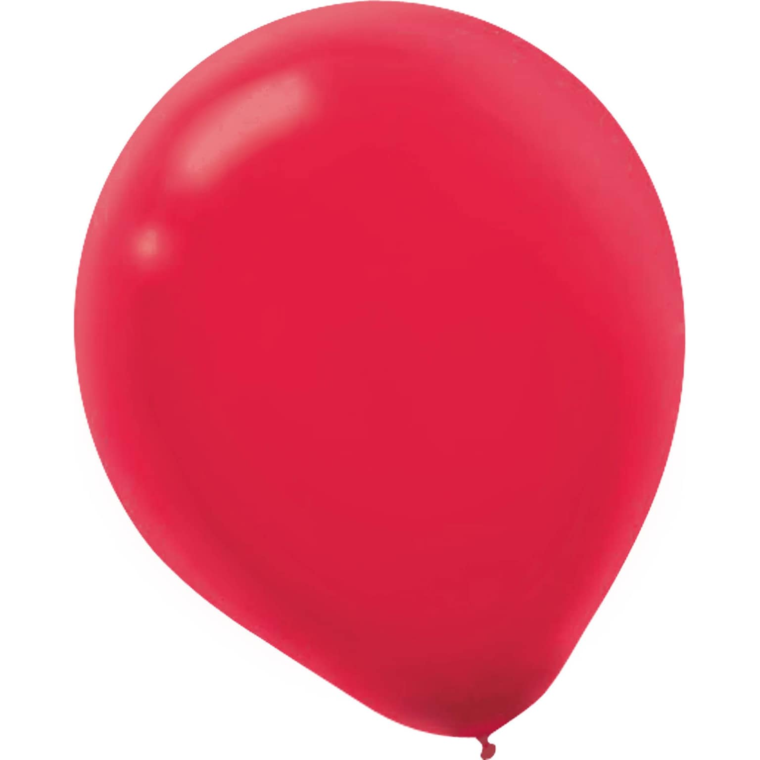 Amscan Solid Color Latex Balloons Packaged, 5, 6/Pack, Apple Red, 50 Per Pack (115920.4)