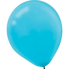 Amscan Solid Color Packaged Latex Balloons, 5, Caribbean Blue, 6/Pack, 50 Per Pack (115920.54)