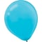 Amscan Solid Color Packaged Latex Balloons, 5, Caribbean Blue, 6/Pack, 50 Per Pack (115920.54)