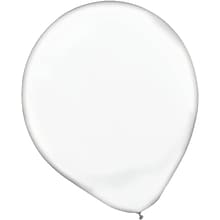 Amscan Solid Color Latex Balloons Packaged, 5, 6/Pack, Clear, 50 Per Pack (115920.86)