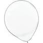 Amscan Solid Color Latex Balloons Packaged, 5'', 6/Pack, Clear, 50 Per Pack (115920.86)