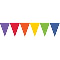 Amscan Paper Pennant Banner, 15, Rainbow, 6/Pack (120098.90)