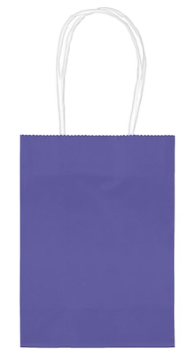 Amscan Kraft Paper Bag; 5, Purple, 48pk