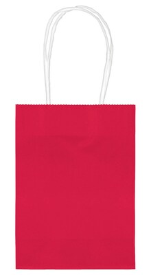 Amscan Kraft Paper Bag, 5 x 4, Red, 48 Bags/Pack (160059.40)