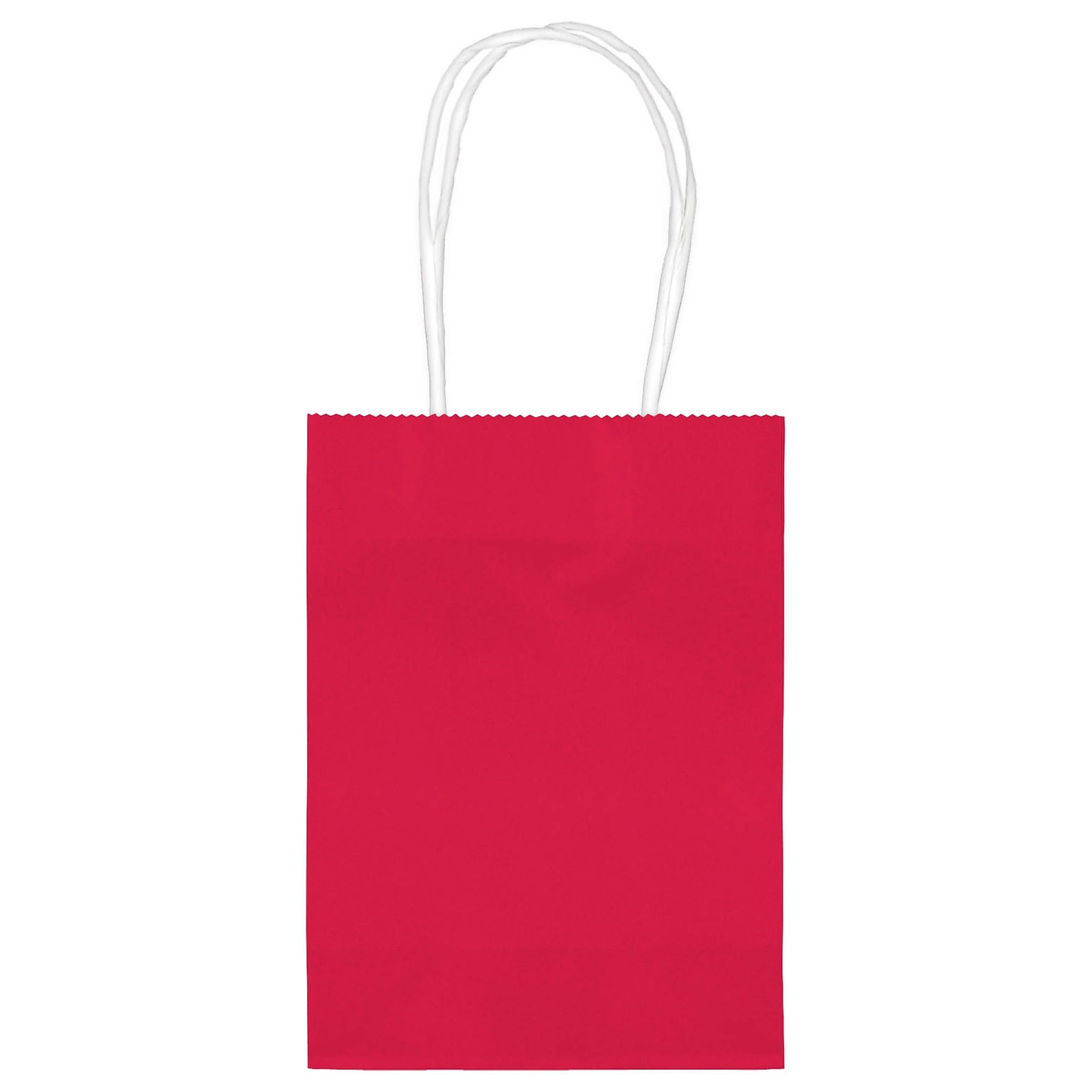 Amscan Kraft Paper Bag, Apple Red, 48 Bags/Pack (160059.4)