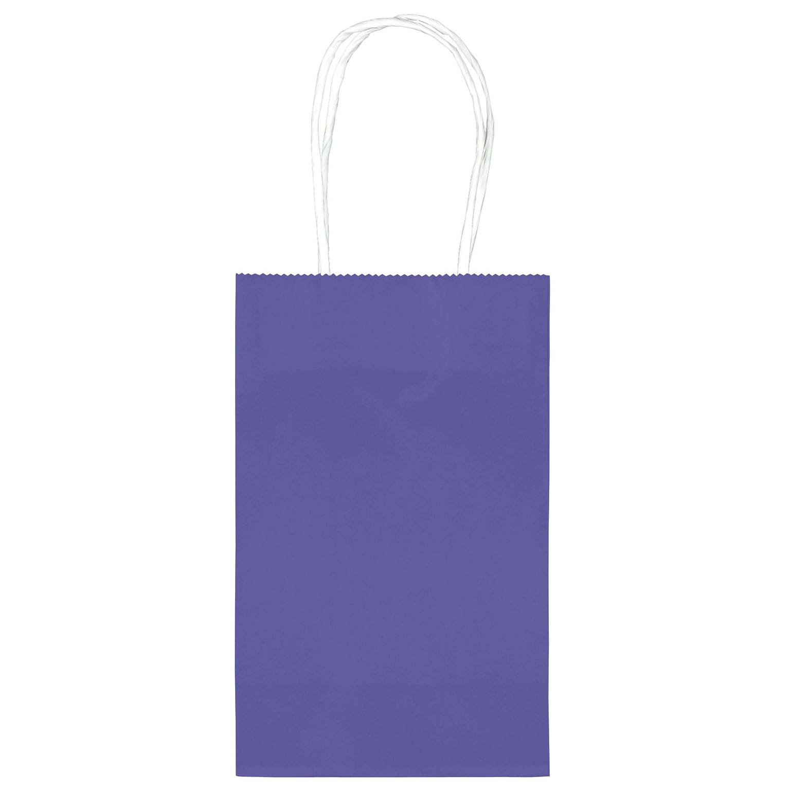 Amscan Kraft Paper Bag, 8.25 x 5.25, New Purple, 4/Pack, 10 Bags/Pack (162500.106)