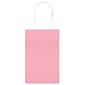 Amscan Kraft Paper Bag, 8.25" x 5.25", New Pink, 4/Pack, 10 Bags/Pack (162500.109)