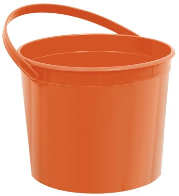Amscan Plastic Bucket; 6.25, Orange Peel, 12/Pack (268902.05)