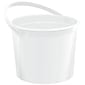 Amscan Plastic Bucket; 6.25", White, 12/Pack (268902.08)