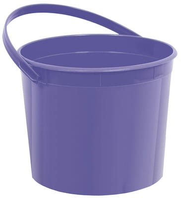 Amscan Plastic Bucket; 6.25W Purple 12pk