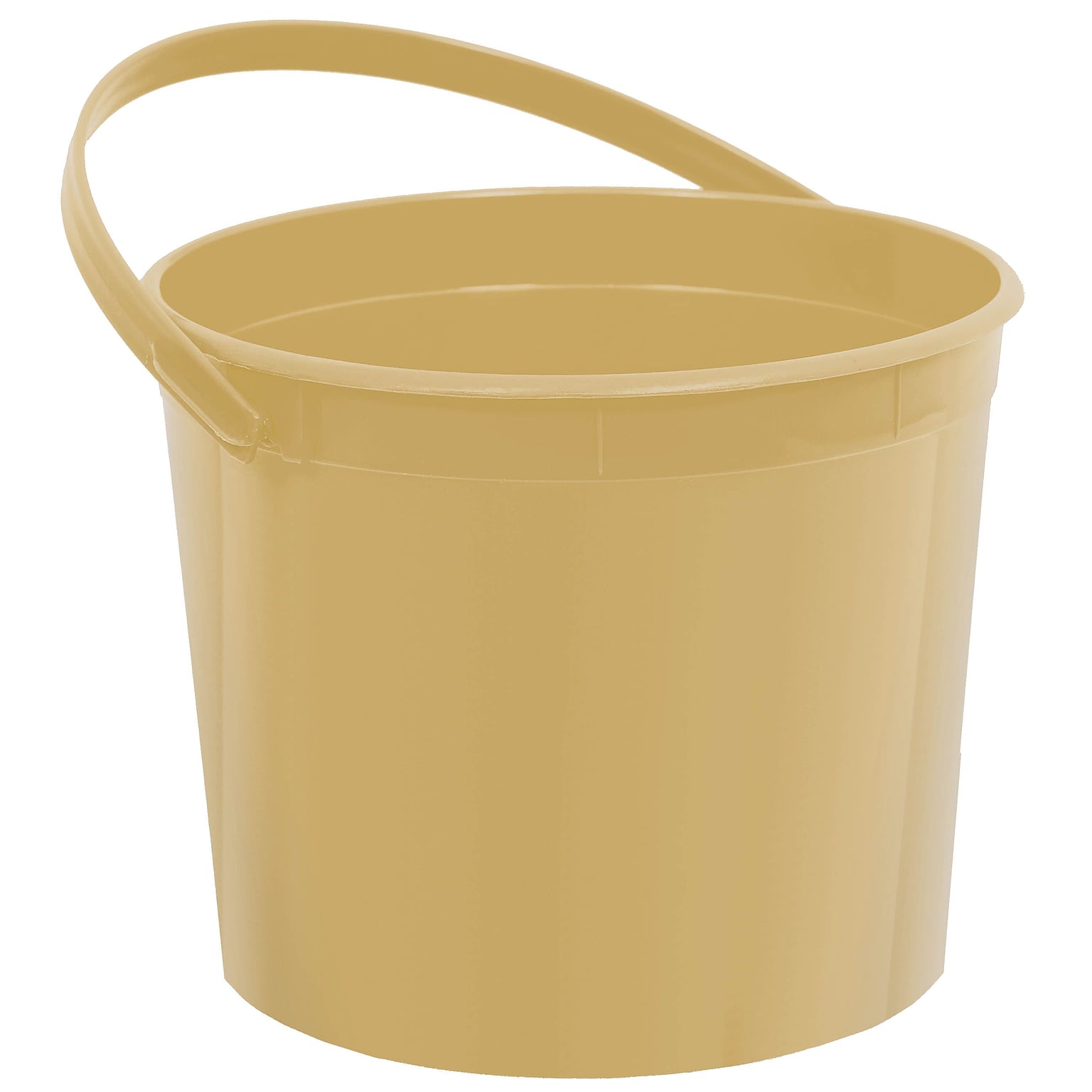 Amscan Plastic Bucket; 6.25, Gold, 12/Pack (268902.19)
