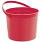 Amscan Plastic Bucket; 6.25'', Apple Red, 12/Pack (268902.4)