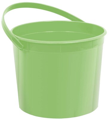 Amscan Plastic Bucket; 6.25, Kiwi, 12pk