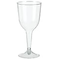 Amscan 10oz Plastic Wine Glasses, Clear, 2/Pack, 20 Per Pack (350101.86)