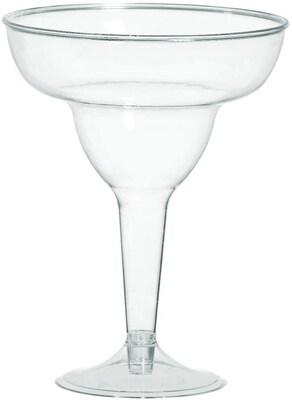 Amscan Clear Margarita Glasses, 2/Pack, 20 Per Pack (350102.86)