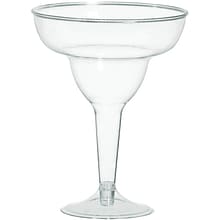 Amscan Clear Margarita Glasses, 2/Pack, 20 Per Pack (350102.86)