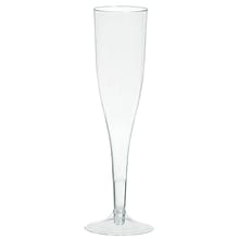 Amscan Champagne Flutes, Clear, 2/Pack, 20 Per Pack (350103.86)