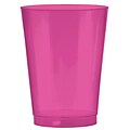 Amscan Big Party Pack 10oz Bright Pink Plastic Cups, 2/Pack, 72 Per Pack (350363.103)