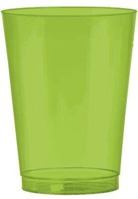 Amscan Big Party Pack 10oz Kiwi Plastic Cups, 2/Pack, 72 Per Pack (350363.53)