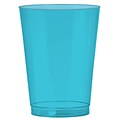 Amscan 10oz Caribbean Blue Big Party Pack Plastic Cups, 2/Pack, 72 Per Pack (350363.54)