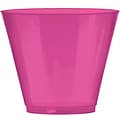 Amscan 9oz Big Party Pack Plastic Cups, Pink, 2/Pack, 72 Per Pack (350366.103)