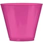 Amscan 9oz Bright Pink Big Party Pack Plastic Cups, 2/Pack, 72 Per Pack (350366.103)