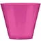 Amscan 9oz Big Party Pack Plastic Cups, Pink, 2/Pack, 72 Per Pack (350366.103)