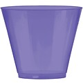 Amscan Big Party Pack Plastic Cups, 9oz, Purple, 2/Pack, 72 Per Pack (350366.106)