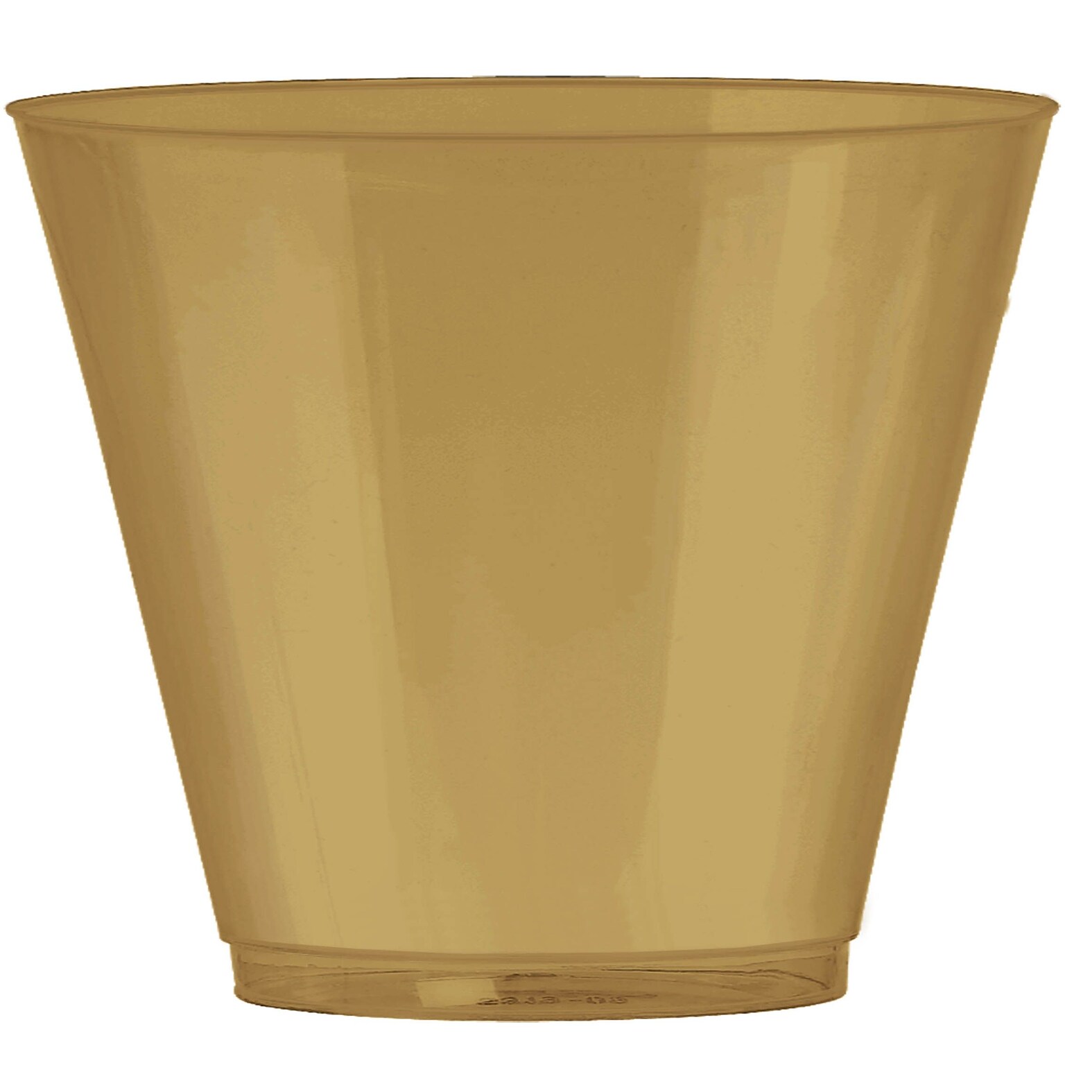 Amscan 9oz Gold Big Party Pack Plastic Cups, 2/Pack, 72 Per Pack (350366.19)