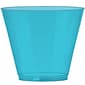 Amscan Big Party Pack Plastic Cups, 9oz, Caribbean Blue, 2/Pack, 72 Per Pack (350366.54)