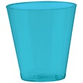 Amscan 2oz Caribbean Blue Big Party Pack Plastic Shot Glasses, 3/Pack, 100 Per Pack (357918.54)