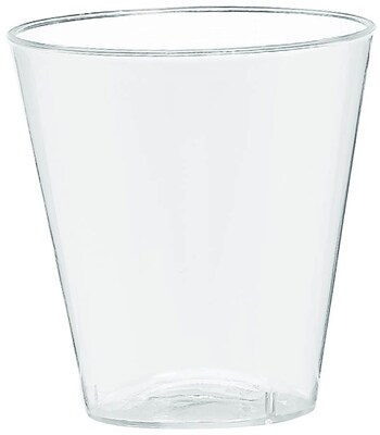 Amscan Big Party Pack Plastic Shot Glasses, 2 oz., Clear, 100/Pack, 3/Pack (357918.86)