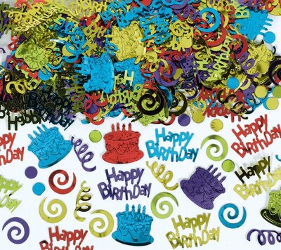 Amscan Happy Birthday Confetti; 5oz, 2pk