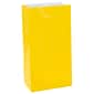 Amscan Mini Paper Bags, 6.5''H x 3''W x 2''D, Sunshine Yellow, 9/Pack (370202.09)