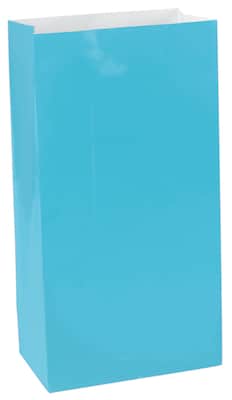 Amscan Mini Paper Bags; 6.5x3x2 Blue 9pk