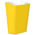 Amscan Paper Popcorn Boxes Yellow 12pk