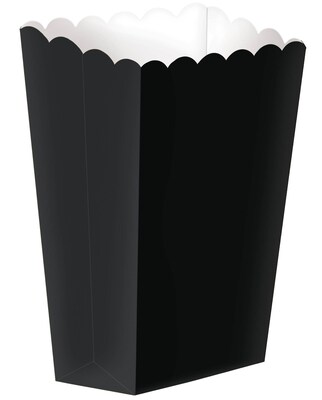 Amscan Paper Popcorn Boxes Black 12pk