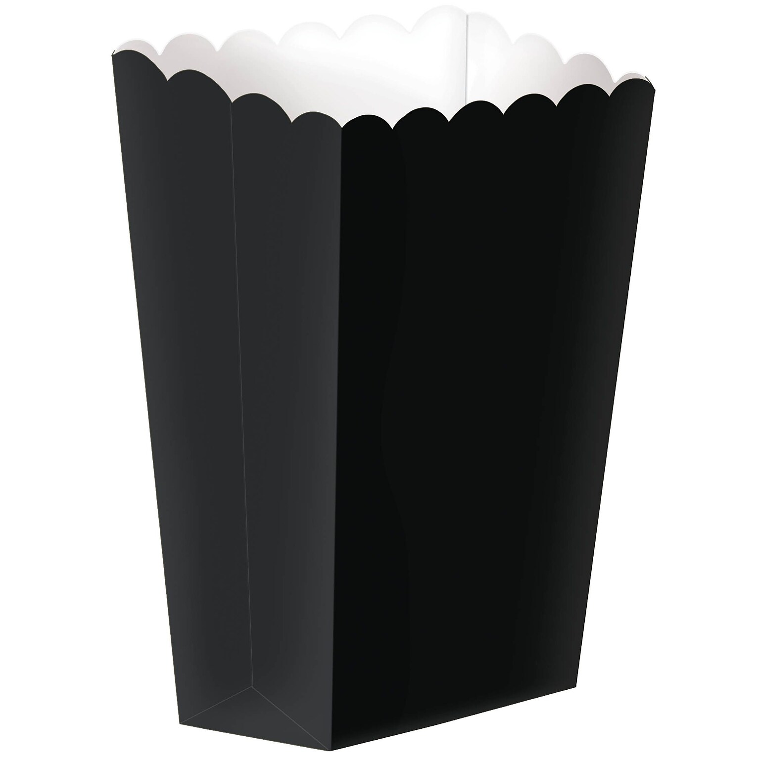 Amscan Paper Popcorn Boxes; 5.25H x 2.5W, Black, 12/Pack, 5 Per Pack (370221.1)