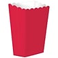 Amscan Paper Popcorn Boxes; 5.25''H x 2.5''W, Red, 12/Pack, 5 Per Pack (370221.4)