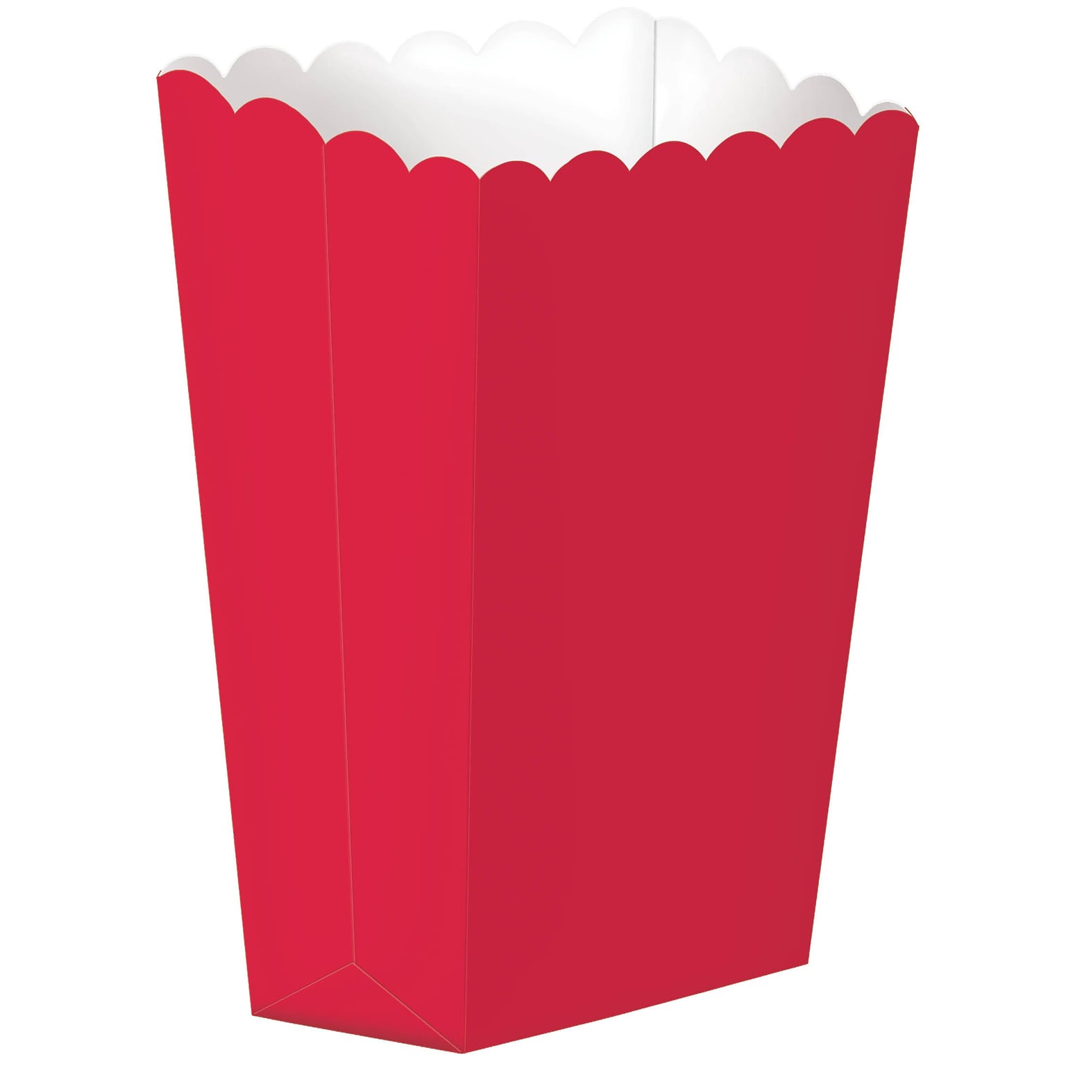 Amscan Paper Popcorn Boxes; 5.25H x 2.5W, Red, 12/Pack, 5 Per Pack (370221.4)