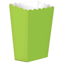 Amscan Paper Popcorn Boxes Kiwi 12pk