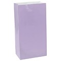 Amscan Paper Bags, 10H x 5.25W x 3D, Lavender, 9/Pack (376000.04)